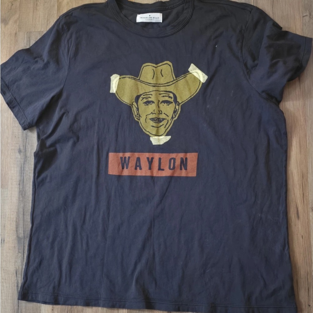 imogene + willie Black Short Sleeve Tee. XL. Soooo cool. Rare